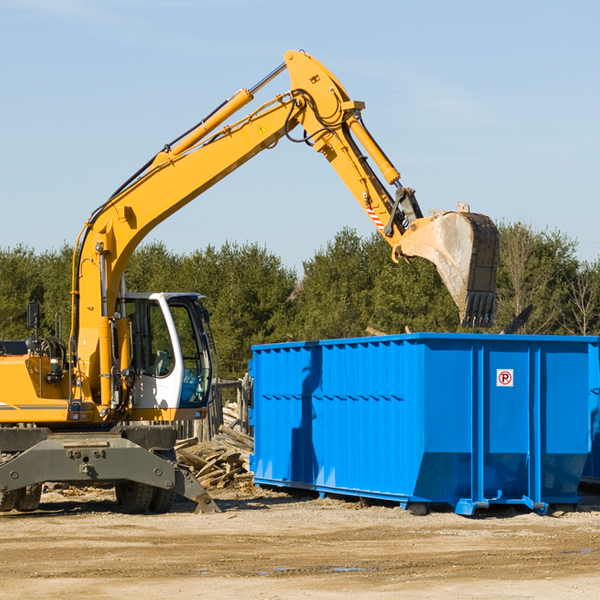 how does a residential dumpster rental service work in Oakvale WV